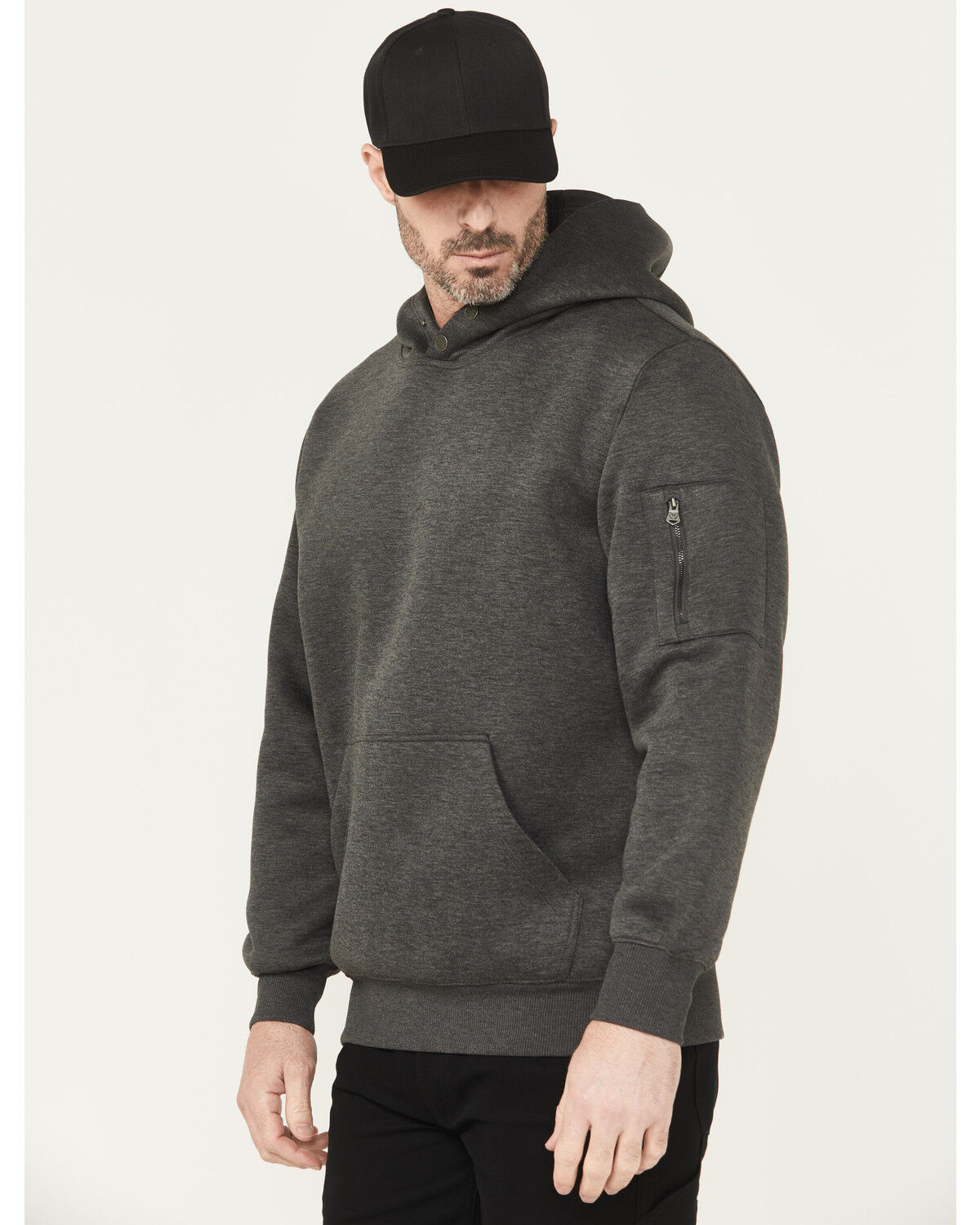 Thorogood Men's Snap Neck Hooded Sweatshirt