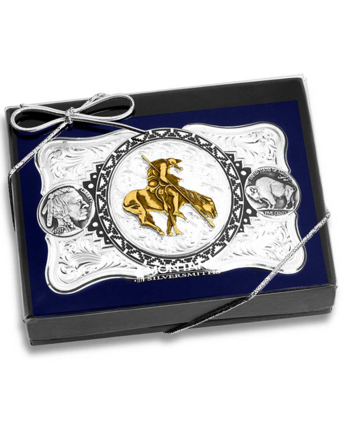 Montana Silversmith Men's Buffalo Nickel Southwestern Belt Buckle