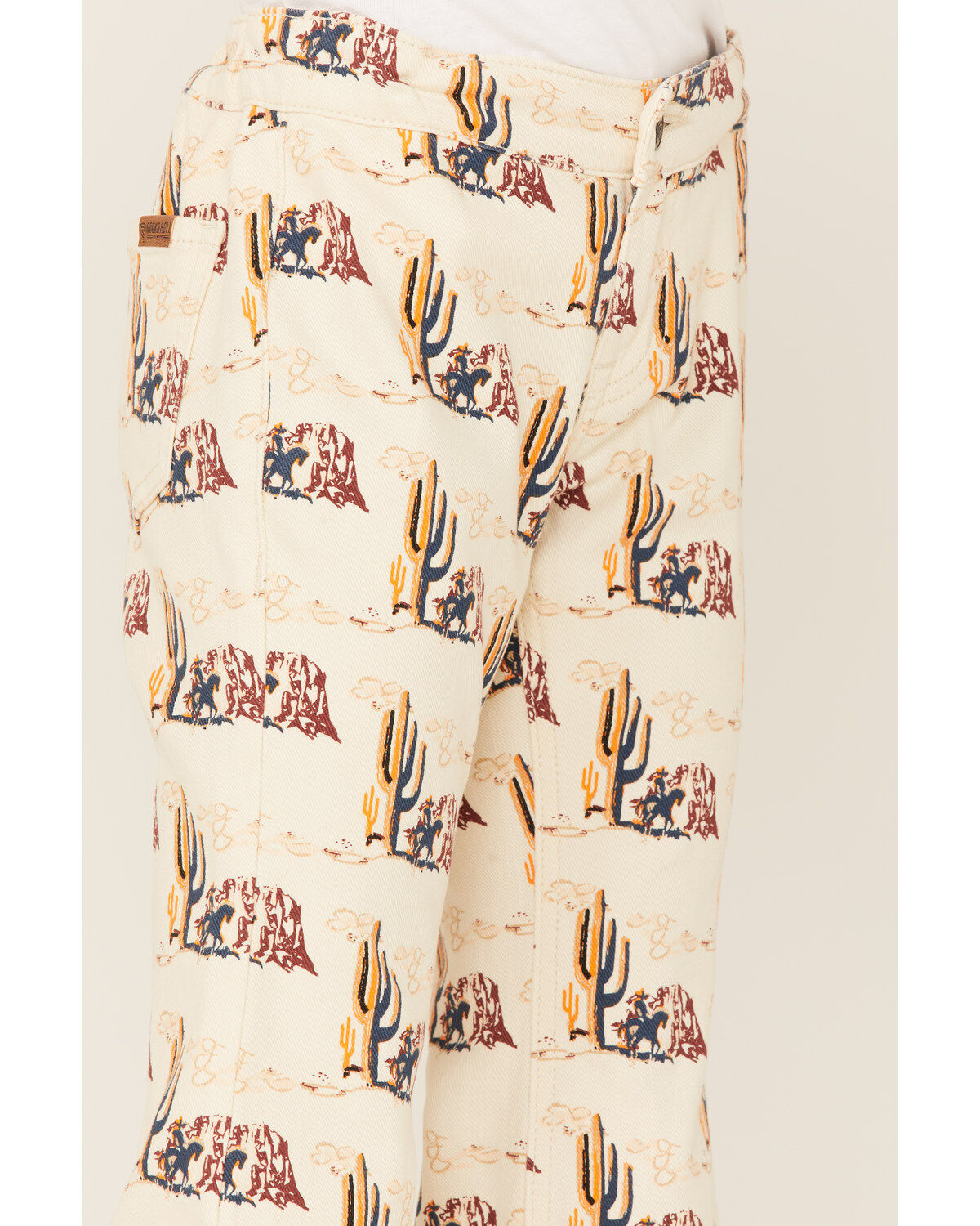 Rock & Roll Denim Girls' Desert Print Flare Jeans