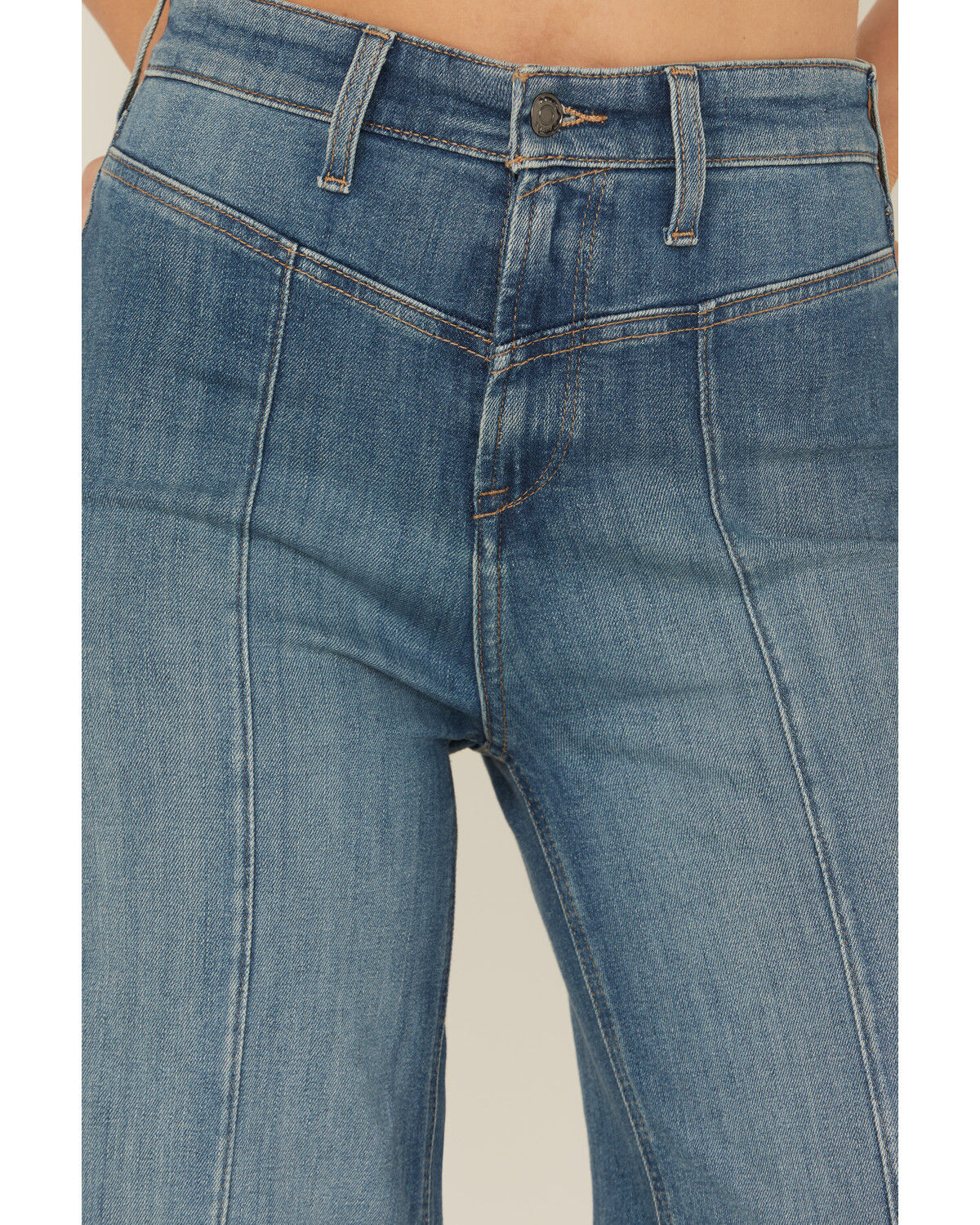 Ariat Women's Sloane Medium Wash Ultra High Rise Wide Leg Denim Jeans