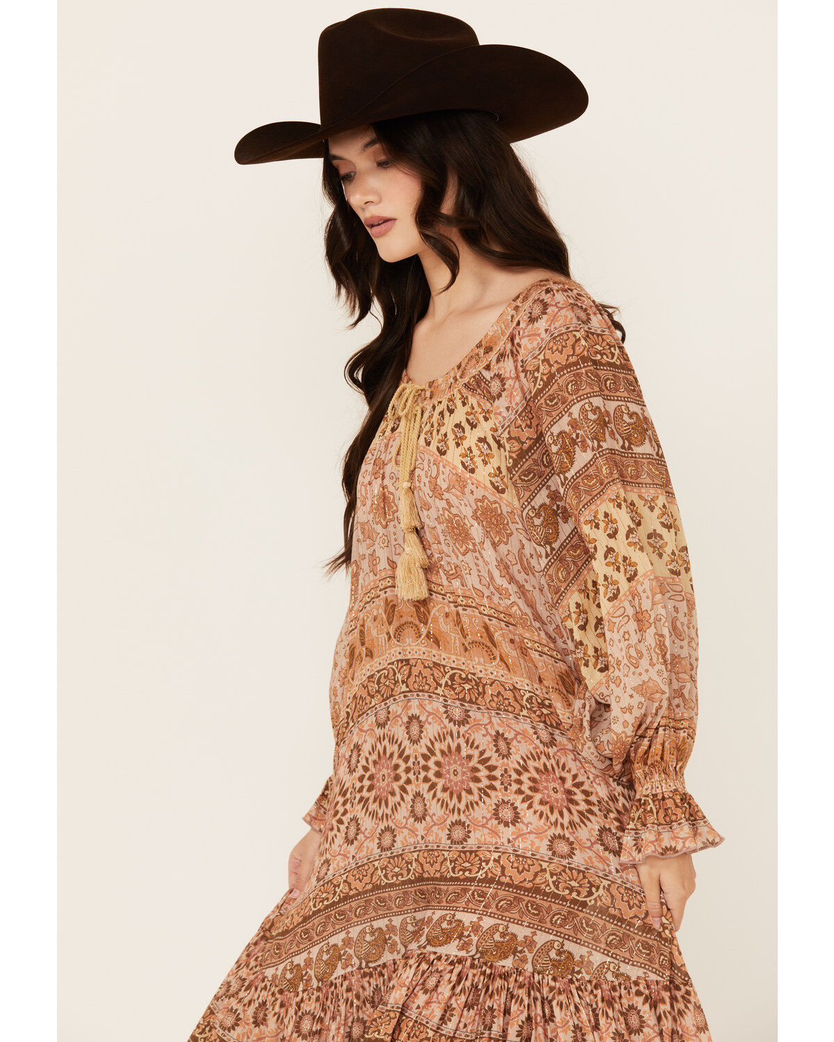 Spell Women's Lovers Beack Border Print Maxi Dress