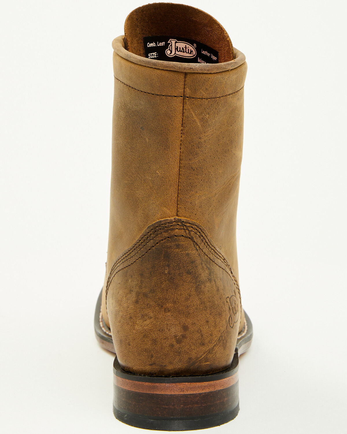 Justin Men's Drennan 7" Lace-Up Roper Boots - Round Toe