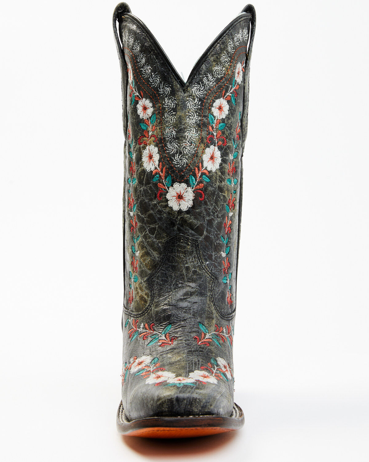Corral Women's Floral Blacklight Western Boots - Square Toe