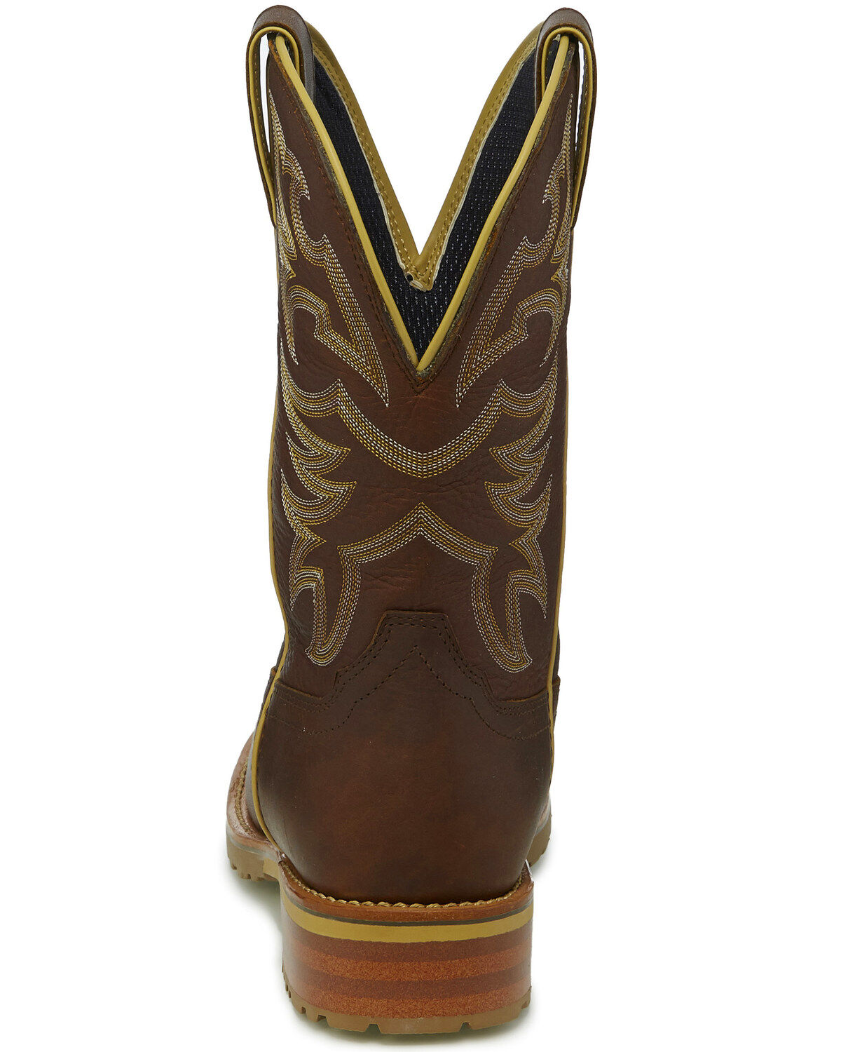 Justin Men's Marshal Whiskey Western Work Boots - Square Toe