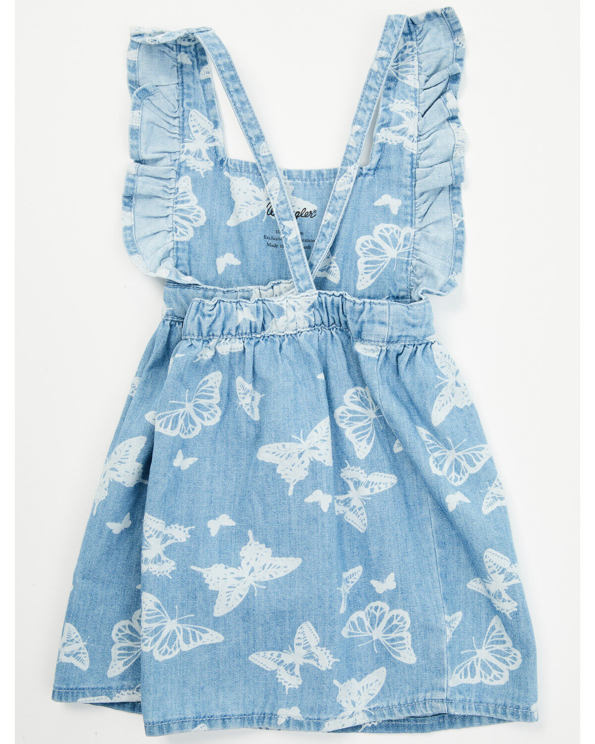 Wrangler Toddler Girls' Butterfly Print Denim Dress