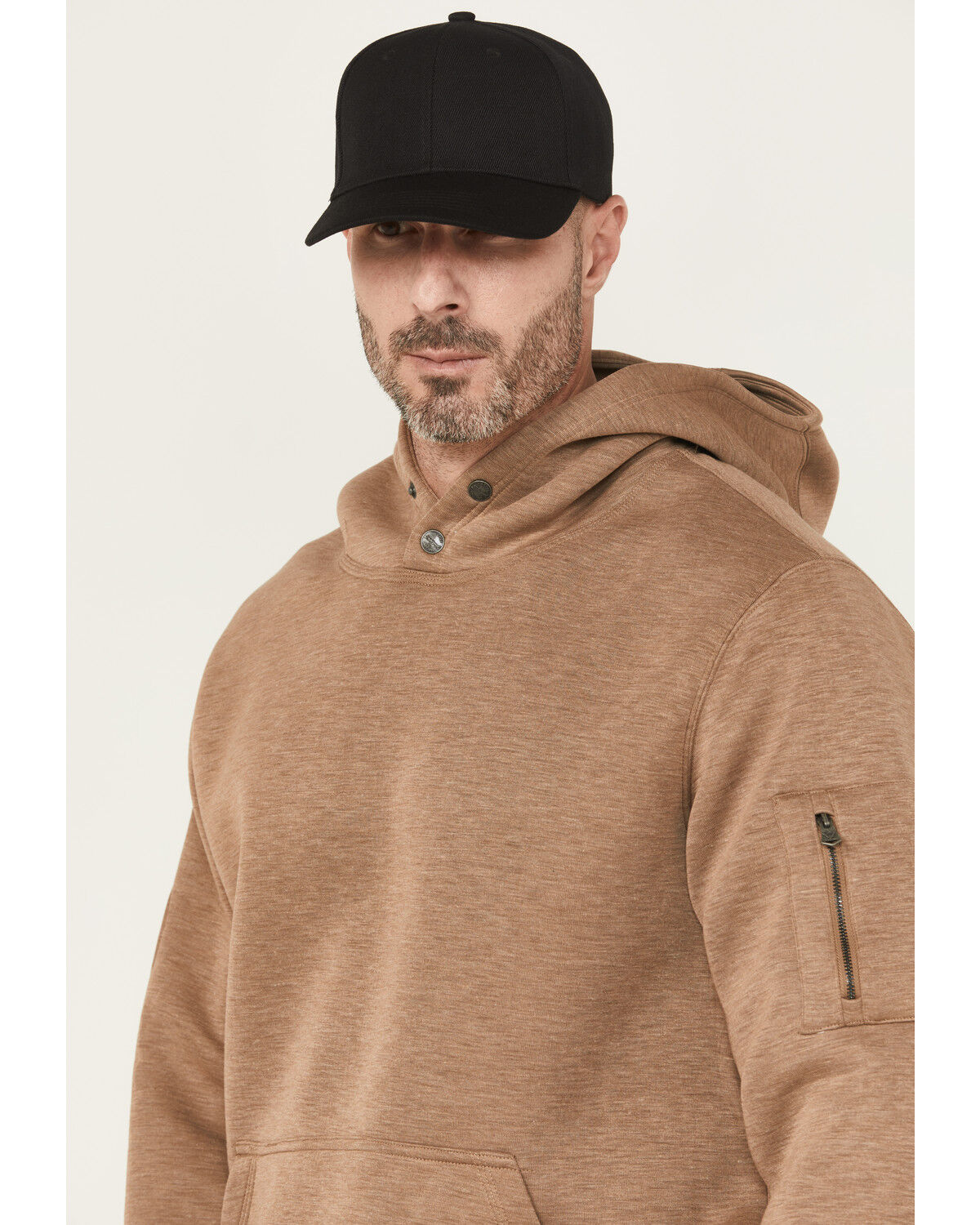 Thorogood Men's Snap Neck Hooded Sweatshirt