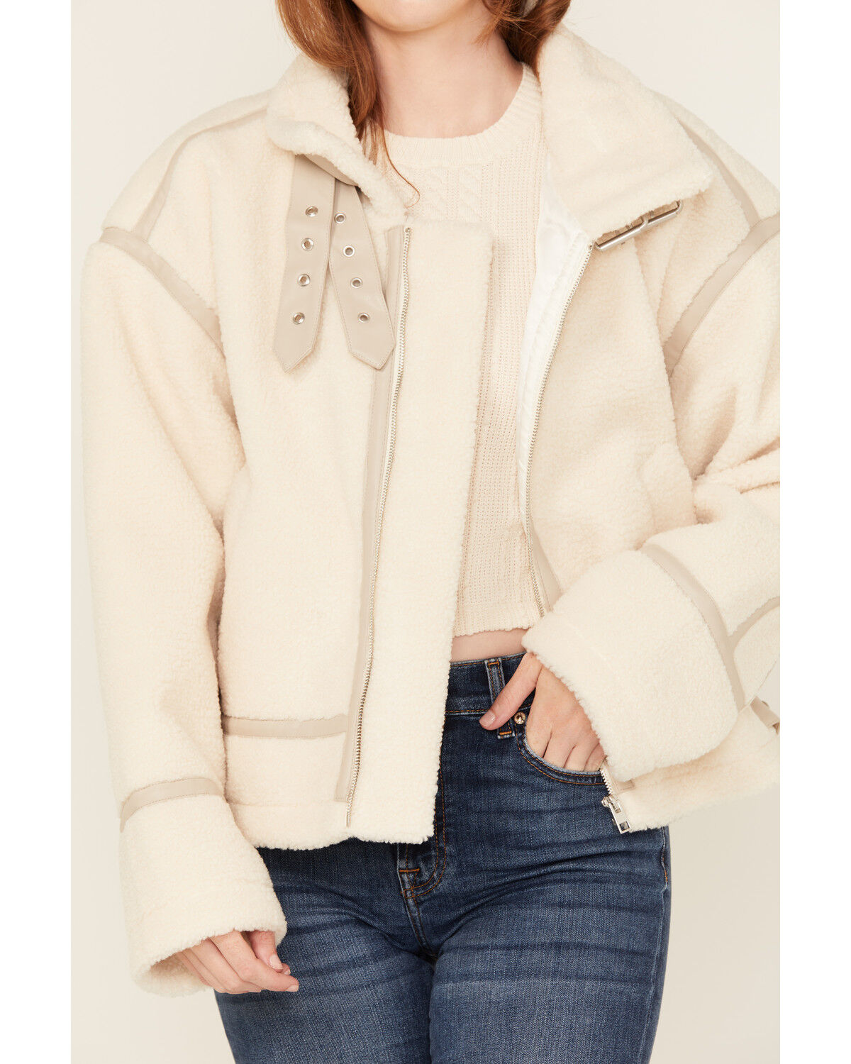 Revel Women's Sherpa Trim Moto Jacket