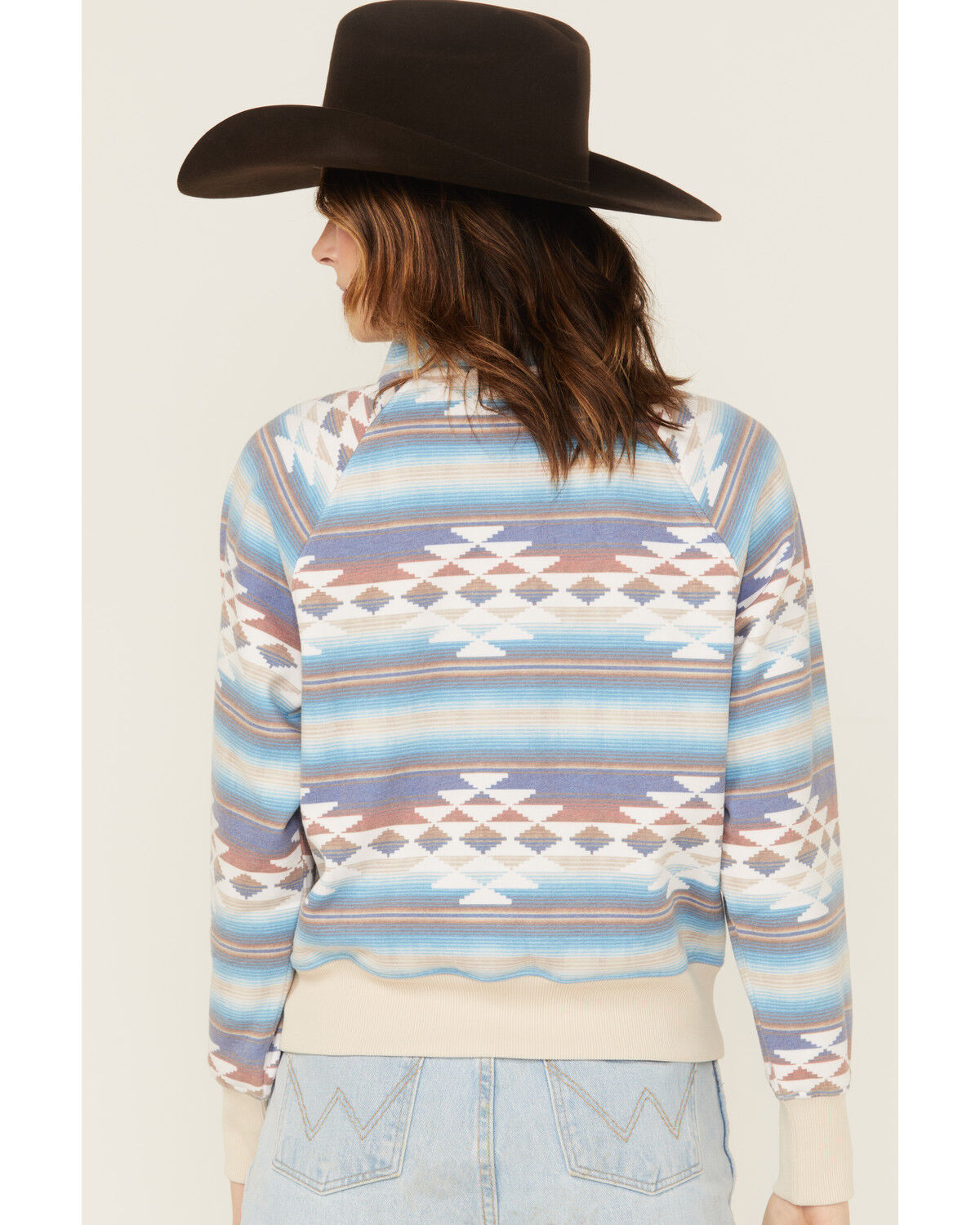 Shyanne Women's Southwestern Print Half Zip Pullover