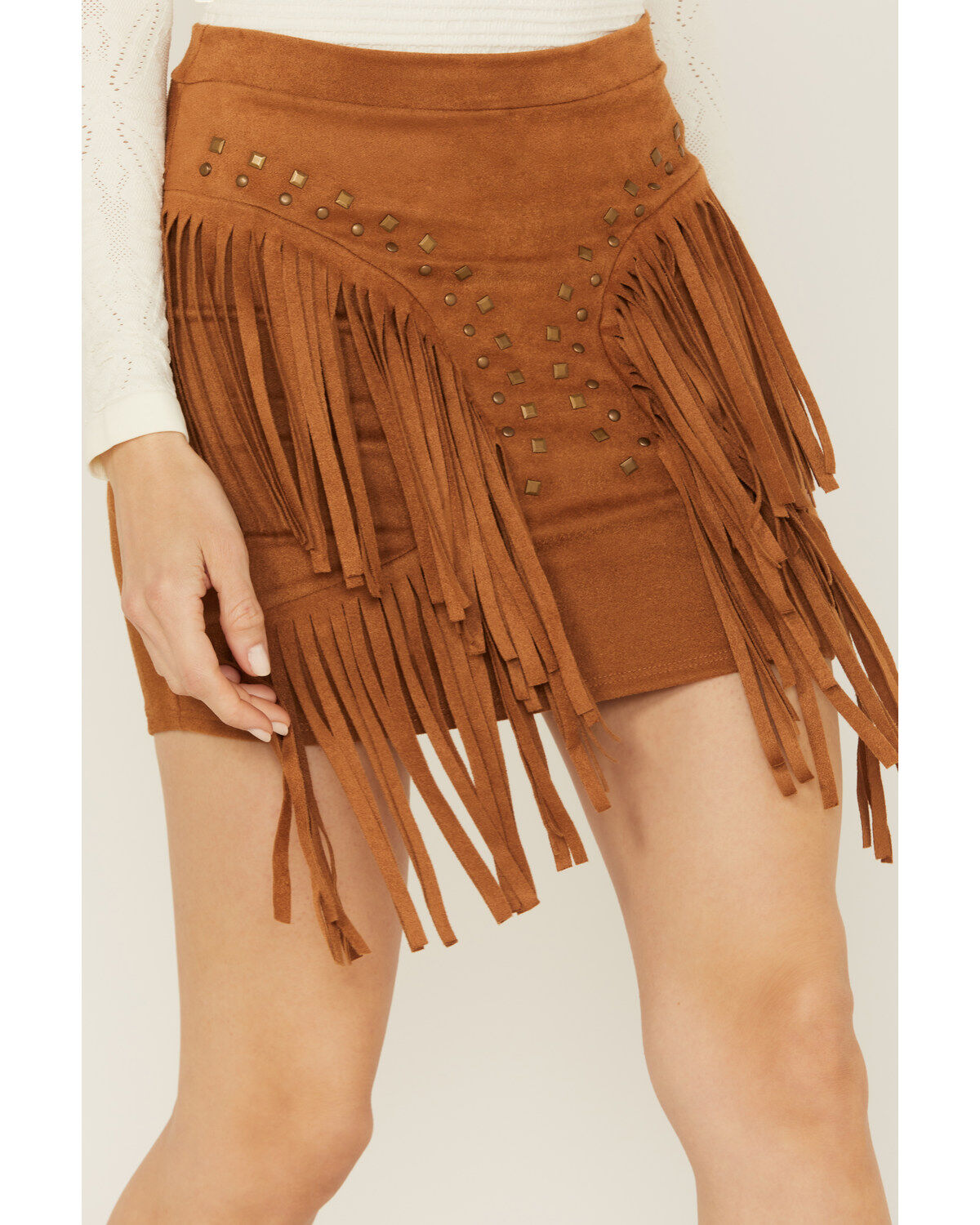 Vocal Women's Studded Fringe Skirt
