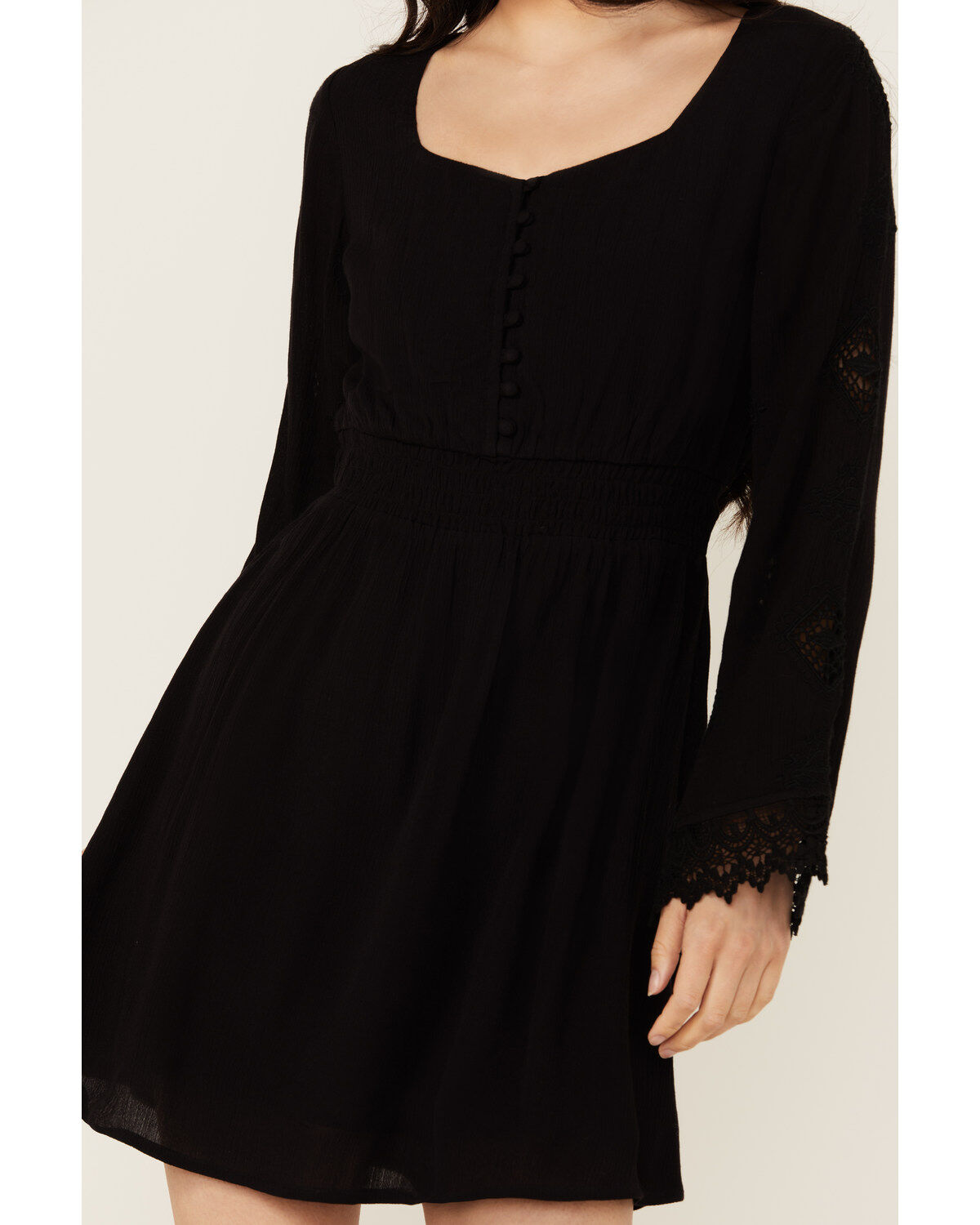 Idyllwind Women's Scotts Lace Long Sleeve Mini Dress