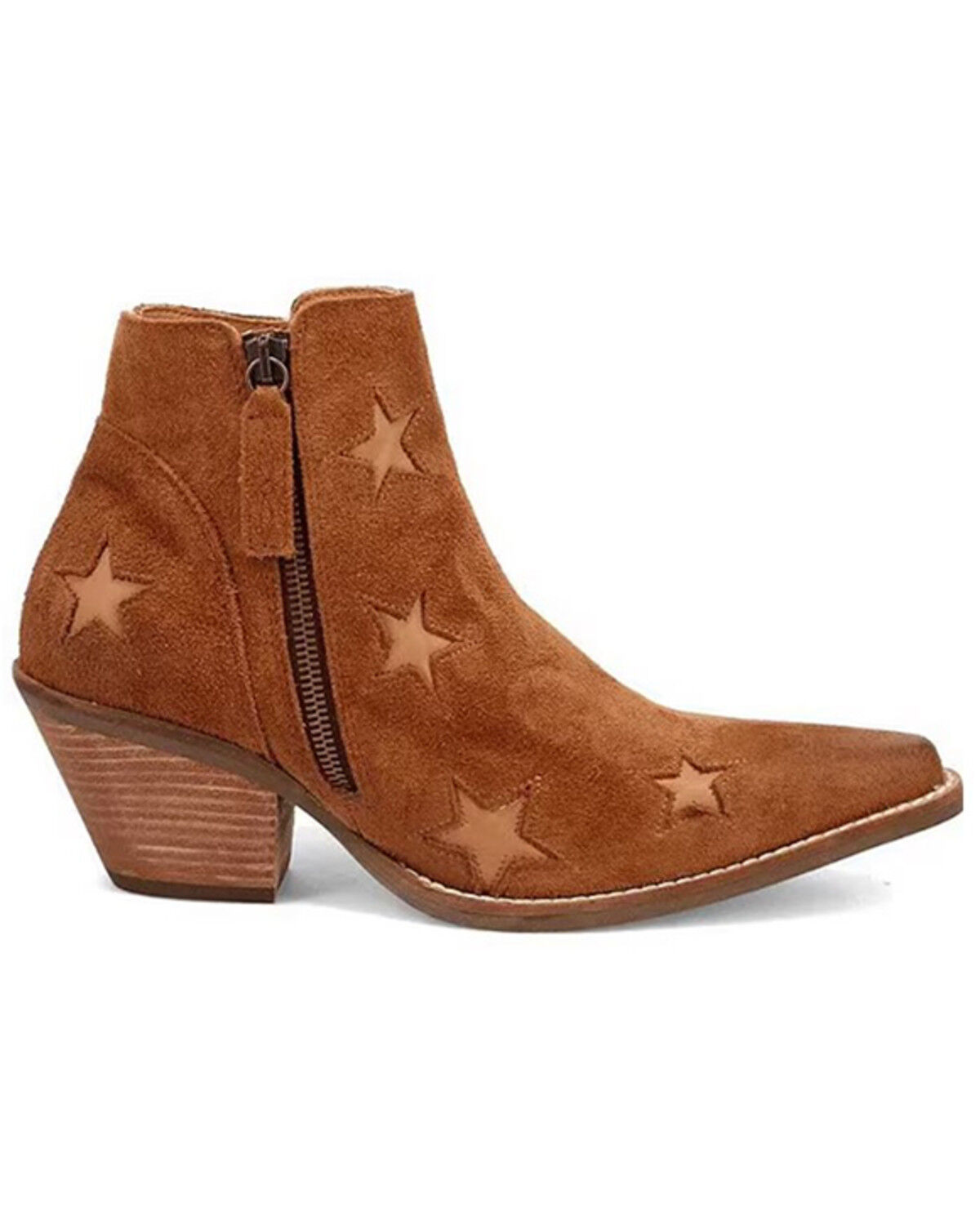 Dingo Women's Little Star Suede Western Booties - Snip Toe