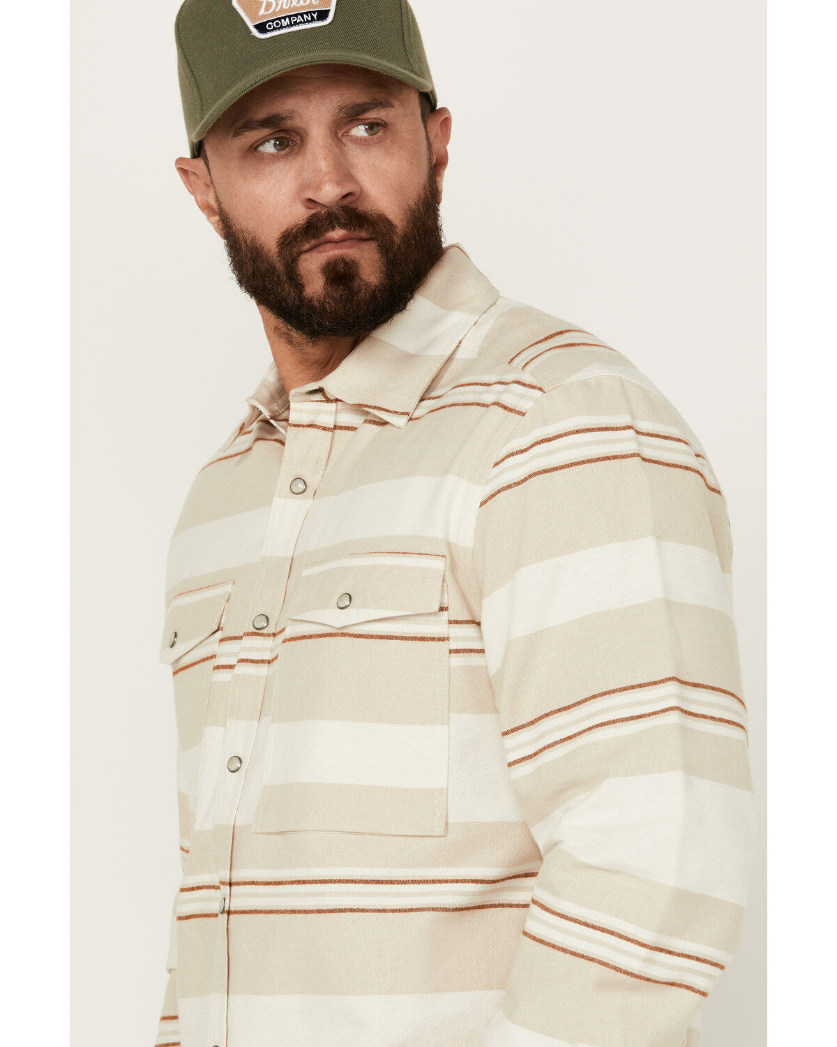 Dakota Grizzly Men's Shane Striped Long Sleeve Snap Western Shirt