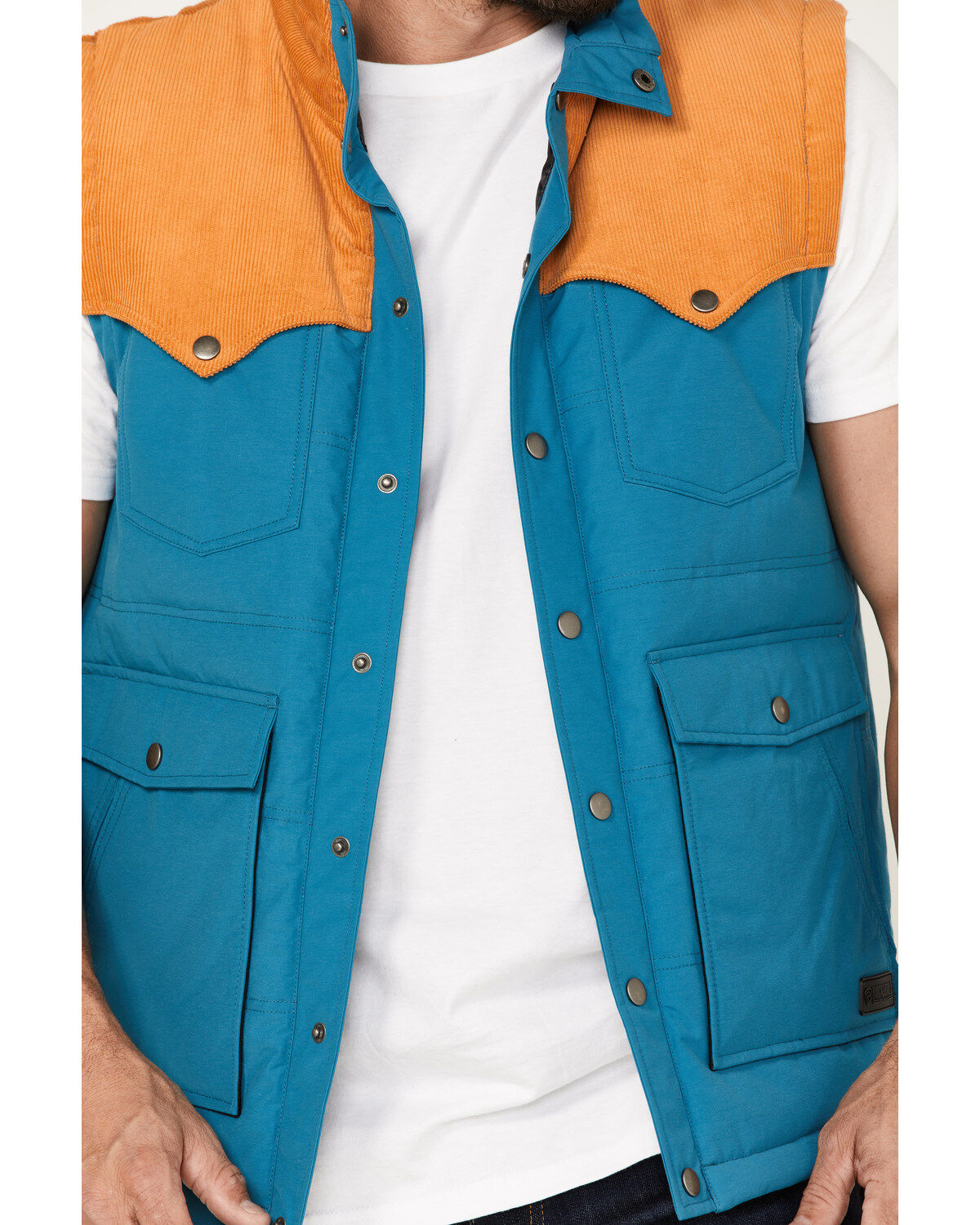 Rock & Roll Denim Men's Vintage 46 Color Block Vest
