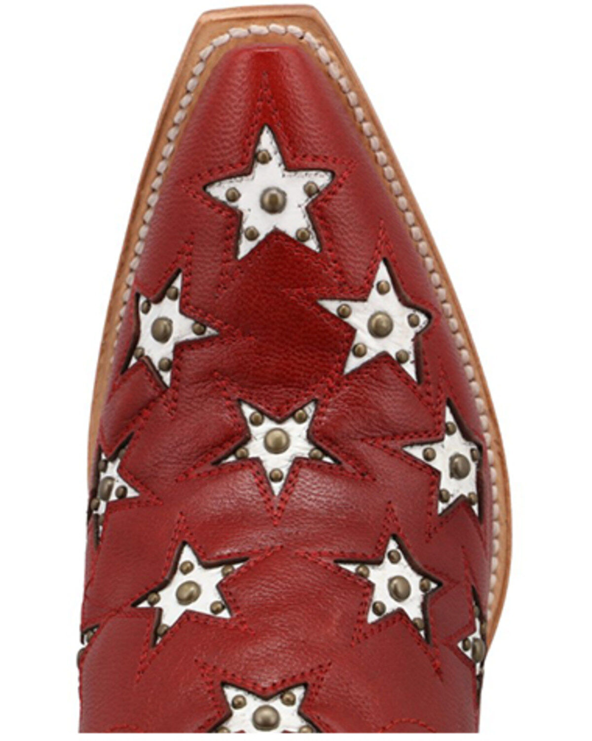 Black Star Women's Marfa Star Inlay Studded Western Boots - Snip Toe