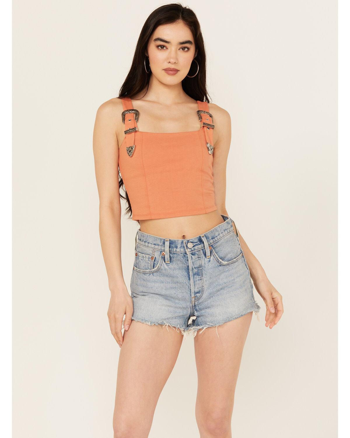 Rock & Roll Denim Women's Buckle Tank Top