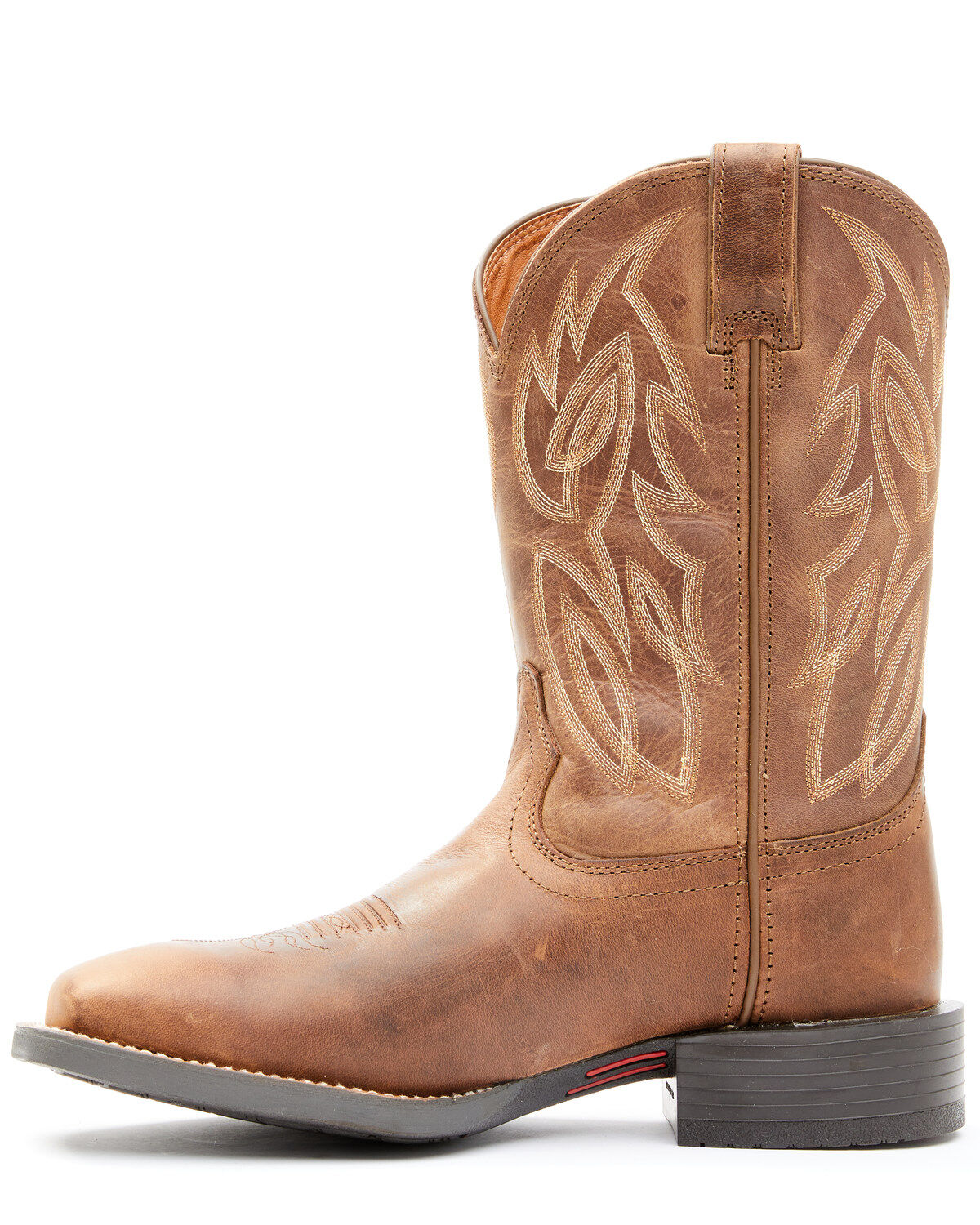 Justin Men's Dusky Brown Canter Cowhide Leather Western Boots - Broad Square Toe