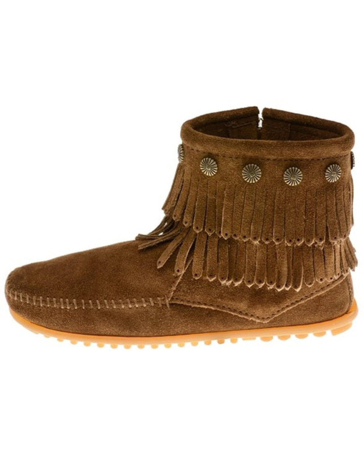 Minnetonka Women's Double Fringe Boots - Moc Toe