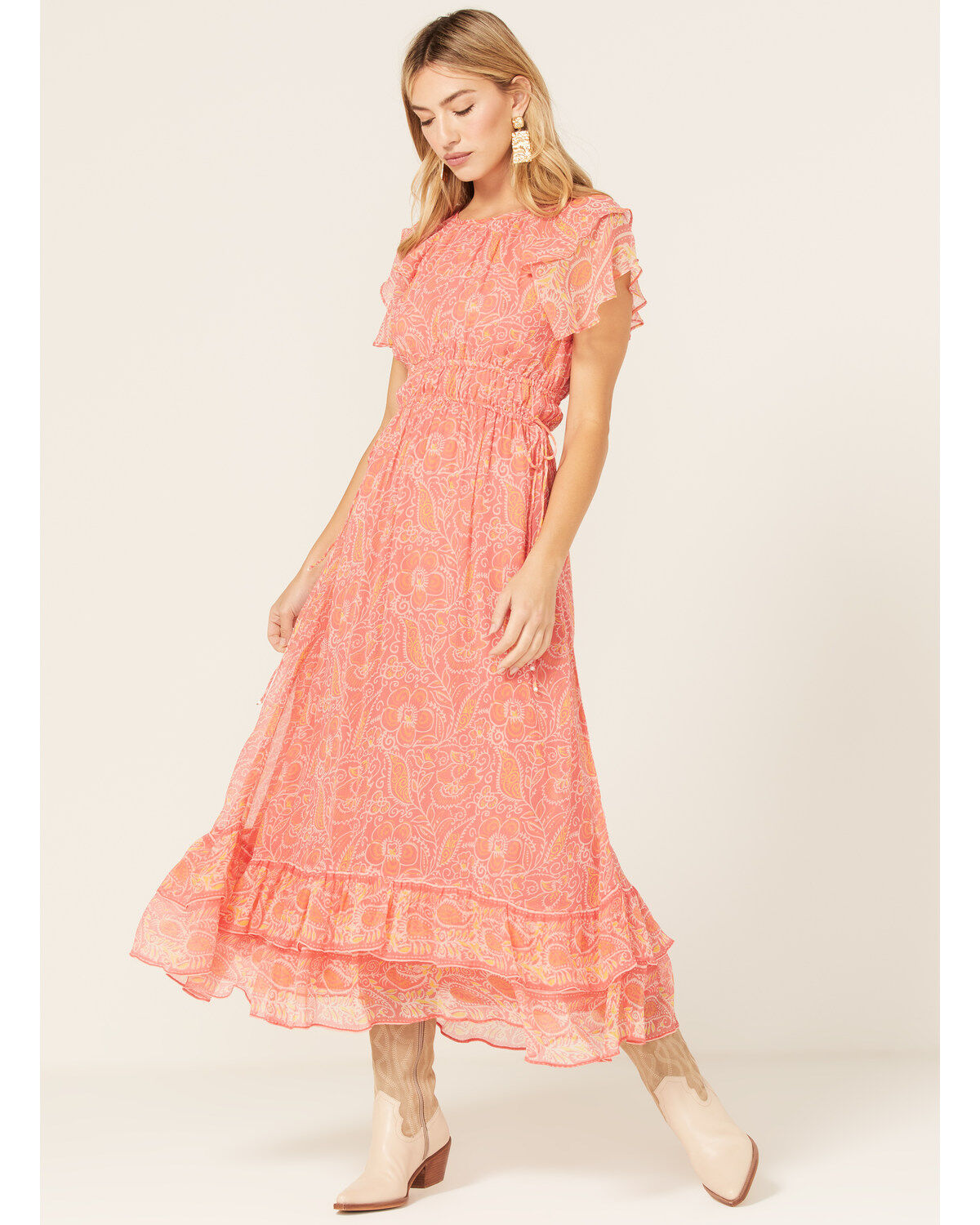 Cleobella Women's Floral Blossom Print Hannah Midi Dress