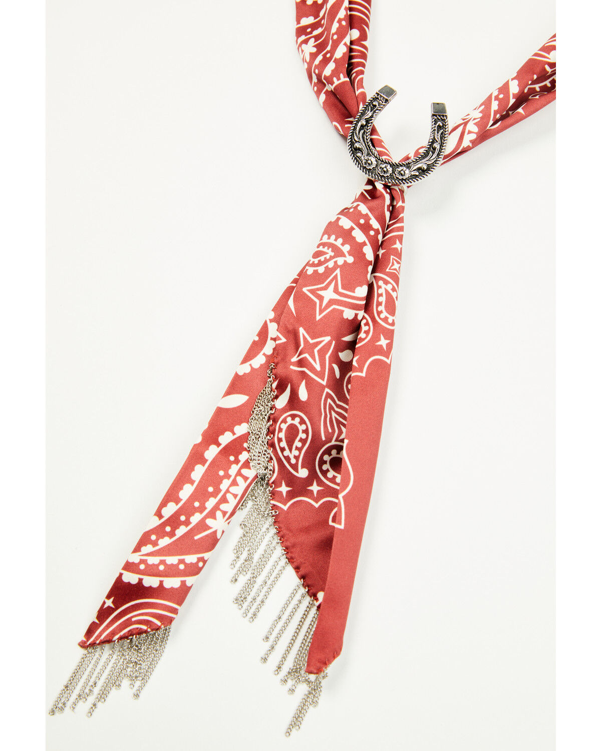 Idyllwind Women's Amelia Chain Fringe Bandana Necklace