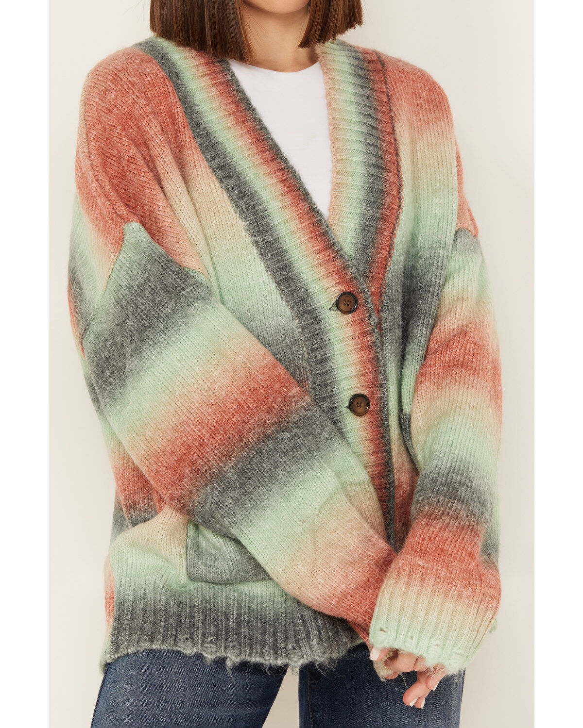Wrangler Retro Women's Striped Long Sleeve Cardigan