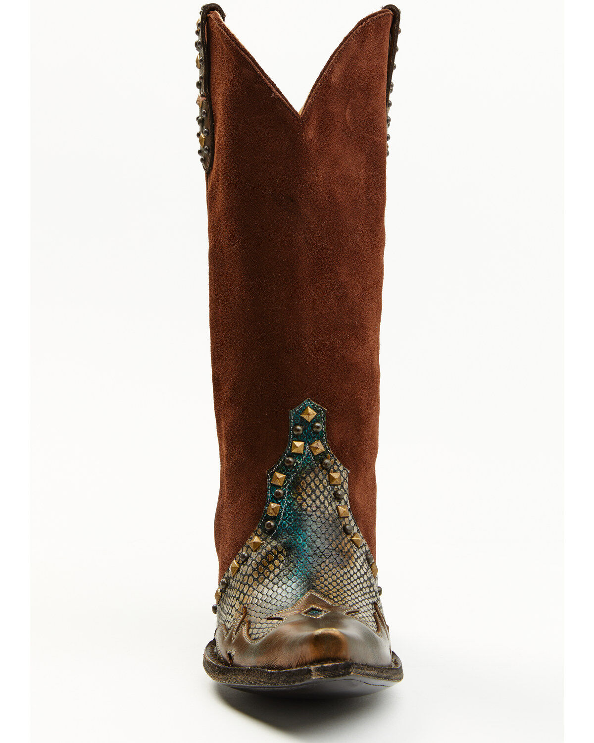 Idyllwind Women's Leap Snake Suede Leather Western Boots - Snip Toe
