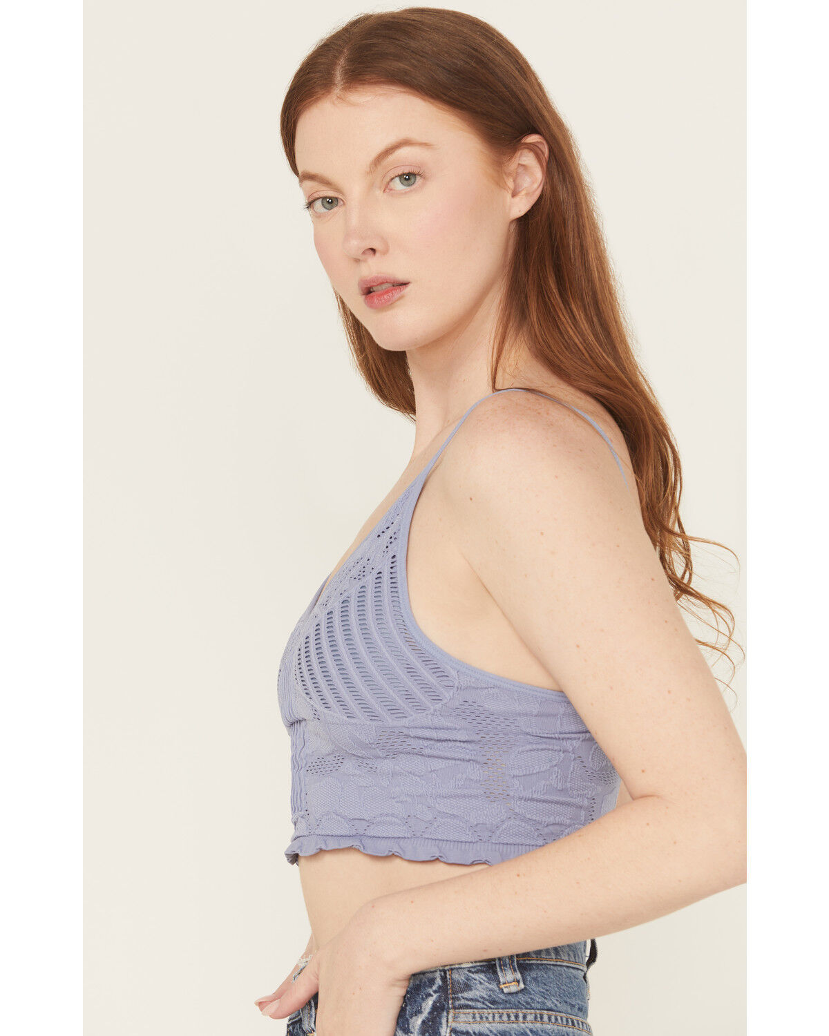 Fornia Women's Seamless Floral Bralette