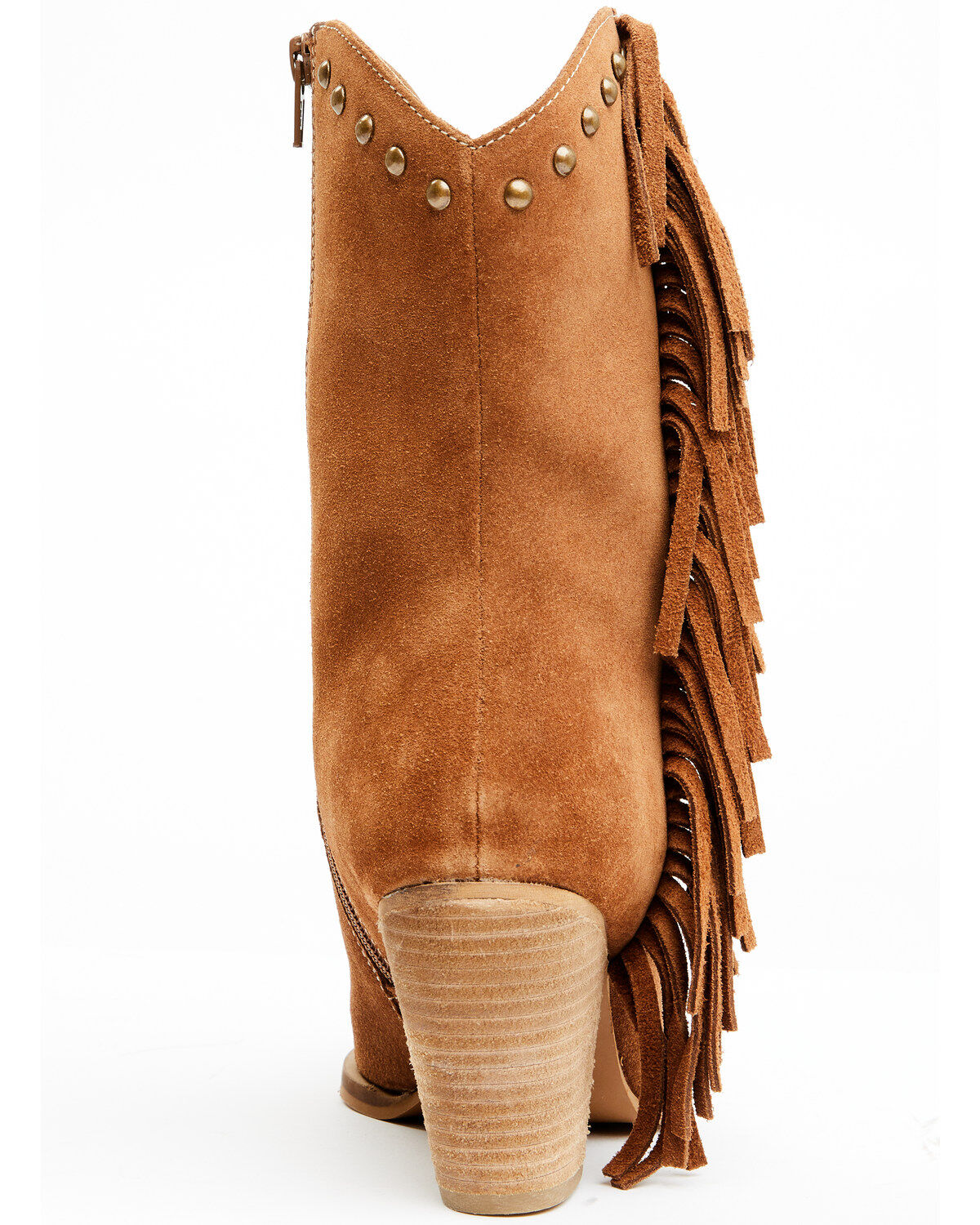 Idyllwind Women's Sidewinder Studded Fringe Suede Fashion Boots - Round Toe