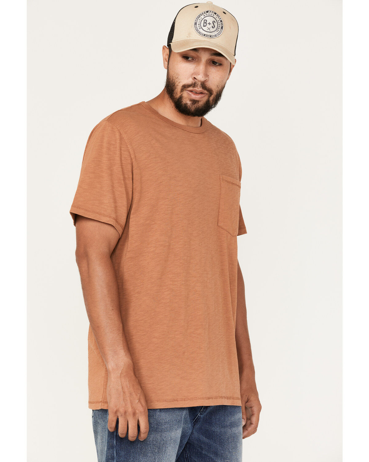Brothers and Sons Men's Solid Basic Short Sleeve Pocket T-Shirt