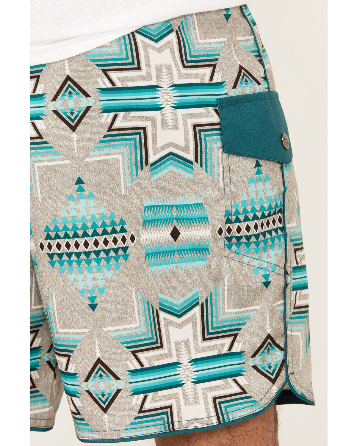 Rock & Roll Denim Men's Southwestern Print Stretch Board Shorts