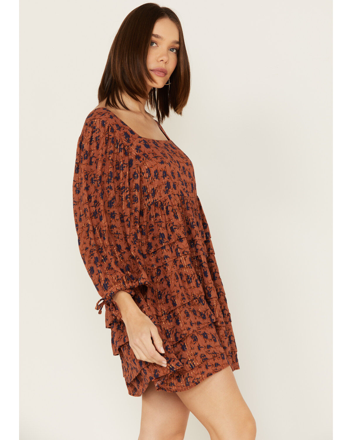 Jen's Pirate Booty Women's Floral Print Wildflower Iza Mini Dress