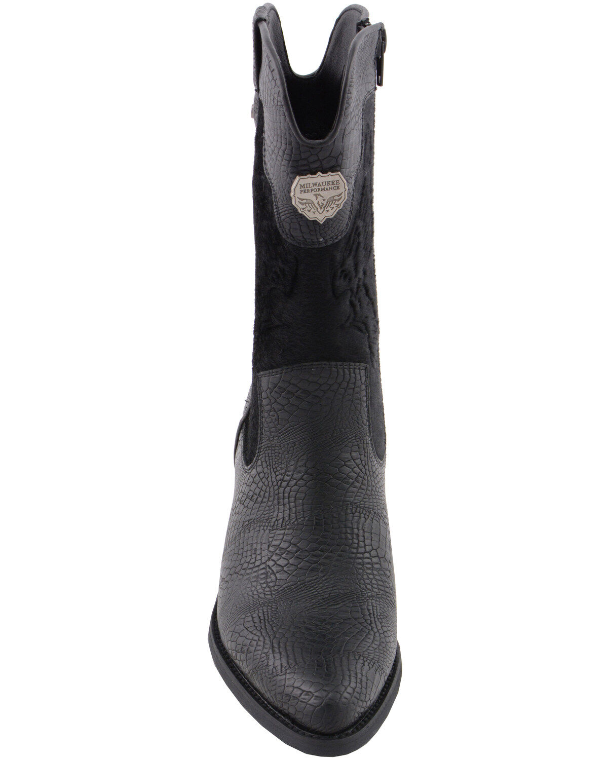 Milwaukee Leather Women's Snake Print Western Boots - Round Toe