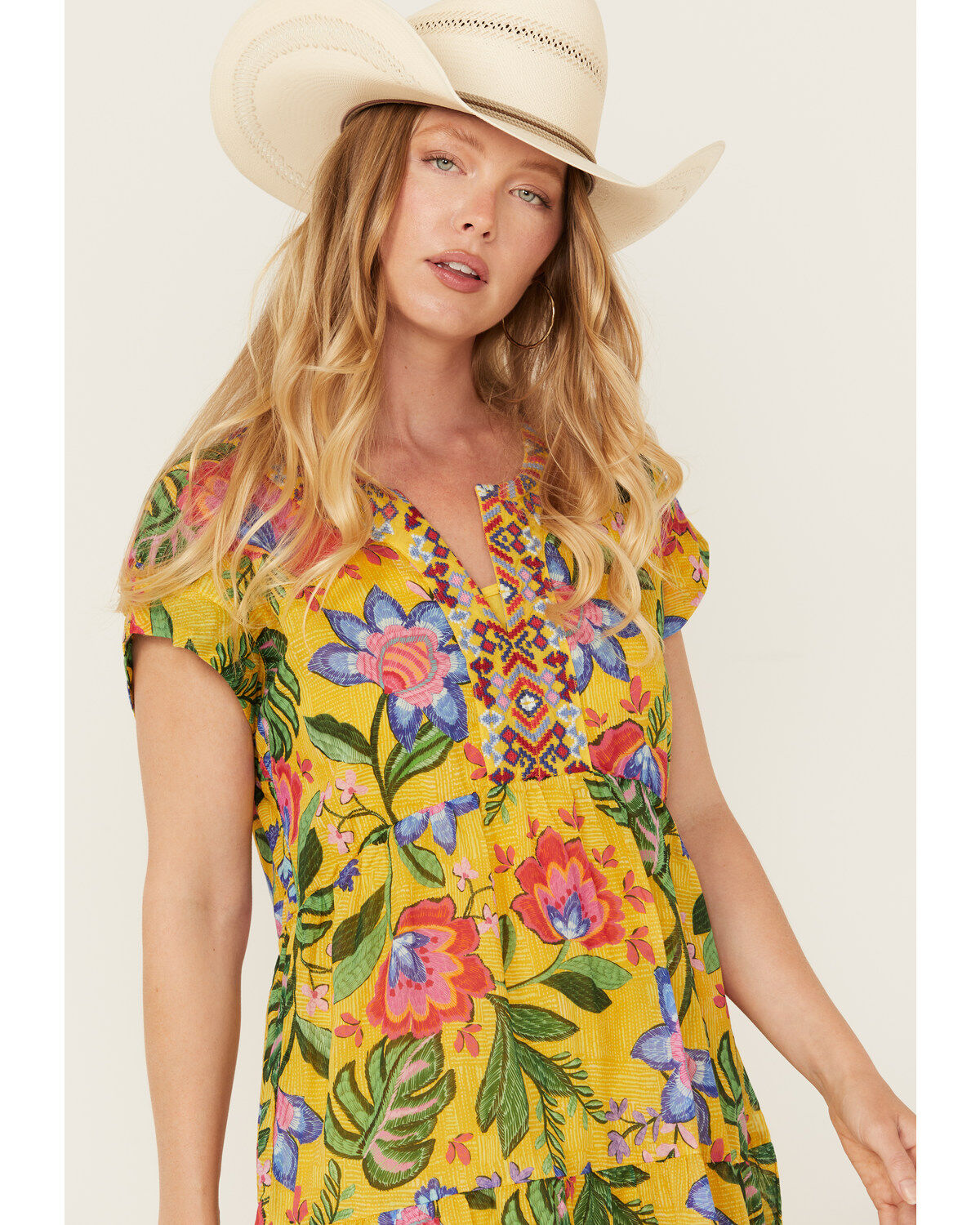 Johnny Was Women's Floral Prairie Mini Dress