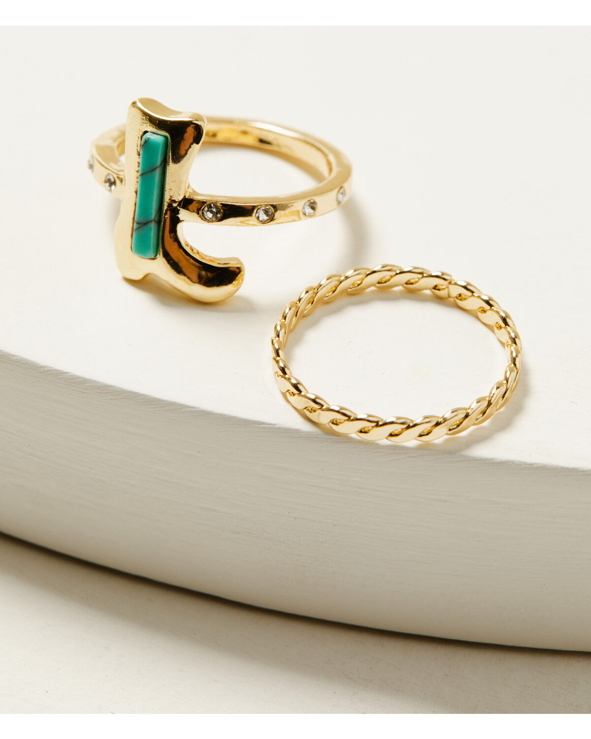 Shyanne Women's Boot Leaf Ring Set - 5 Piece