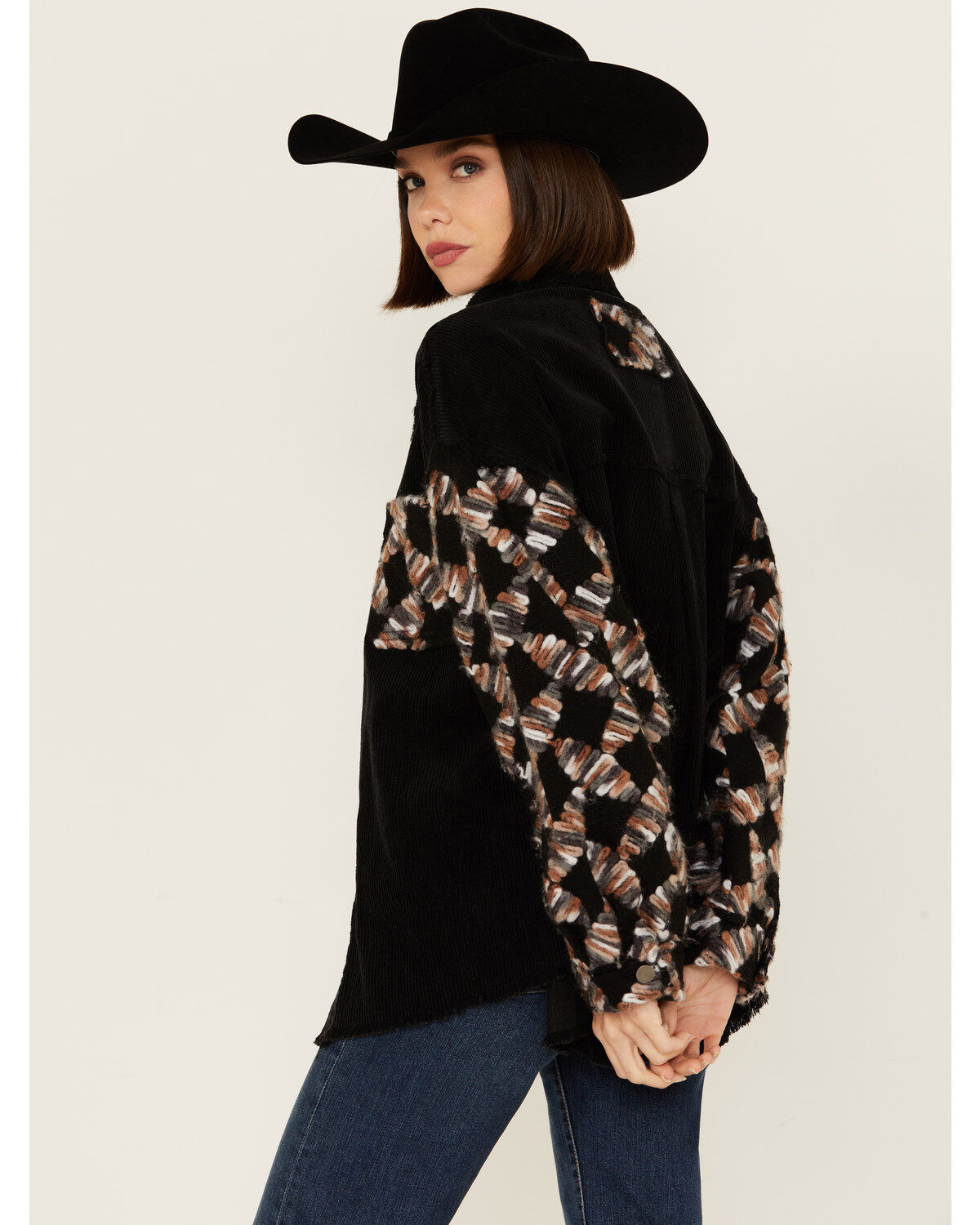 POL Women's Ribbon Detail Shacket