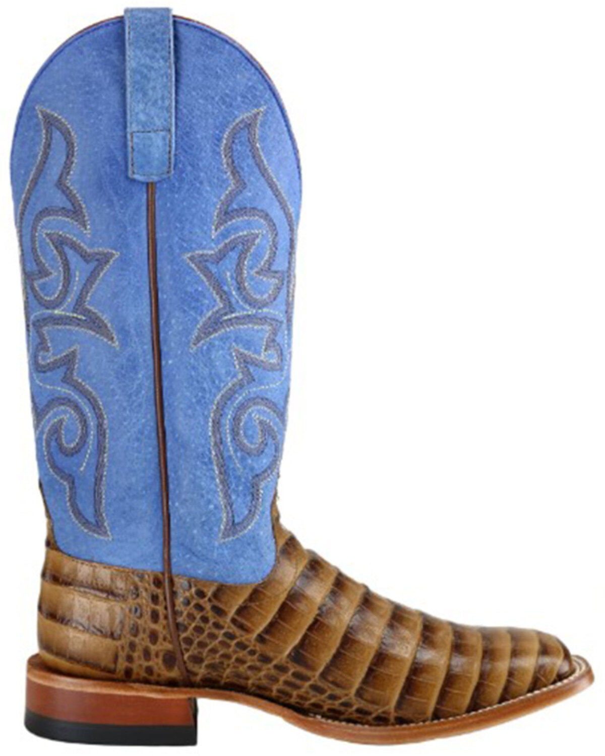 Horse Power Men's Toasted Caiman Print Western Boots - Broad Square Toe