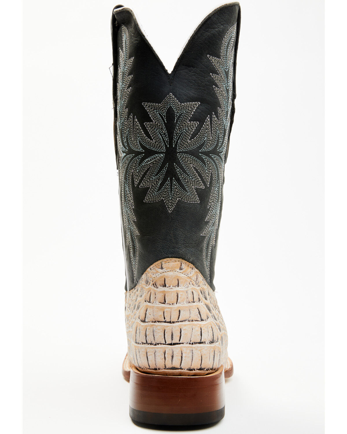 Tanner Mark Men's Caiman Print Western Boots - Broad Square Toe