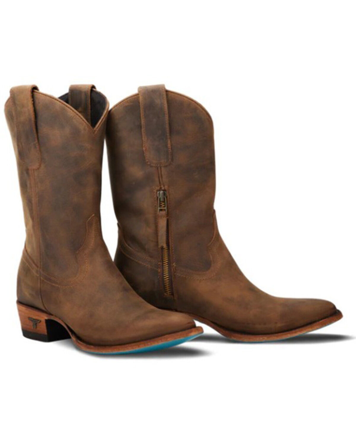 Lane Women's Plain Jane Midi Western Boots - Round Toe