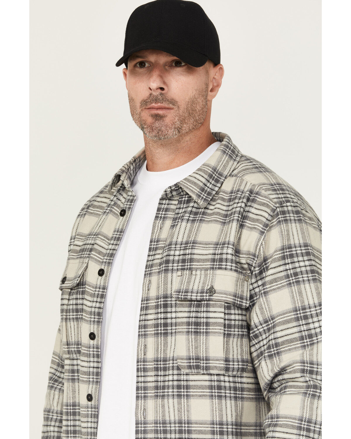 Thorogood Men's Plaid Print Heavyweight Brushed Flannel Long Sleeve Button-Down Shirt