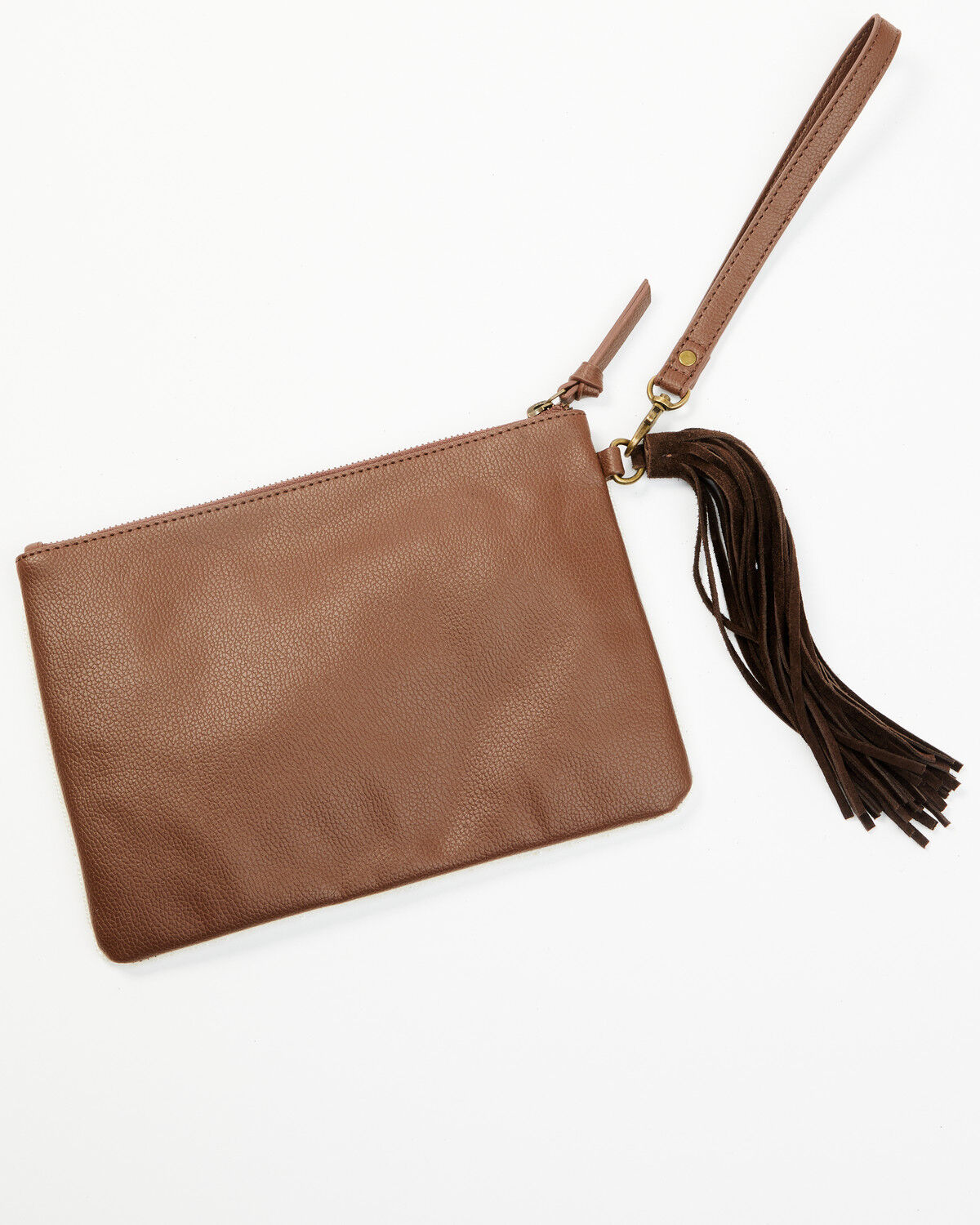 Shyanne Women's Tegan Seed Beaded Cowhide Wristlet Clutch