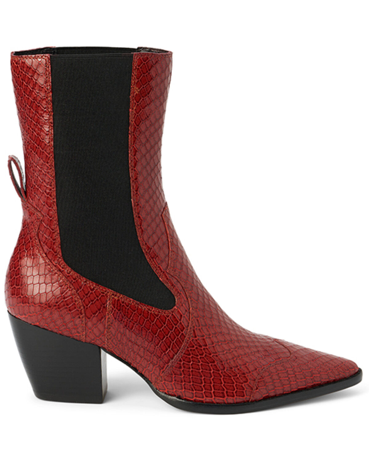 Matisse Women's Keith Snake Print Booties - Snip Toe