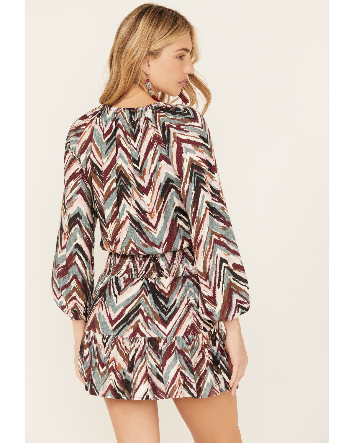 Shyanne Women's Dobby Printed Mini Dress