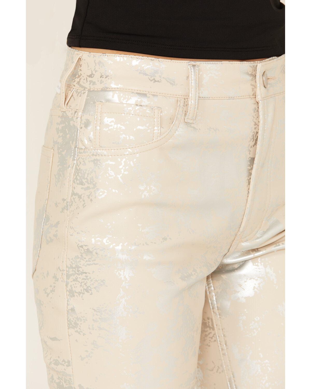 Dear John Women's High Rise Speckled Angora Cropped Pants