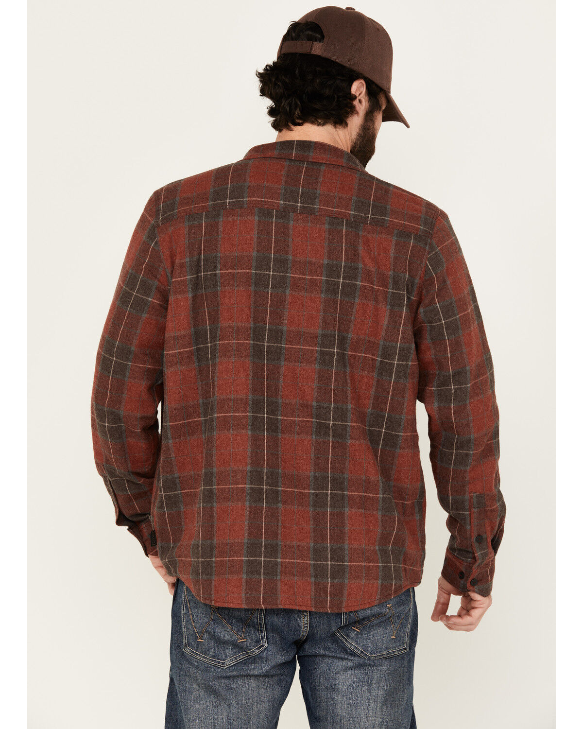 Brothers and Sons Men's Bronson Plaid Print Long Sleeve Button-Down Flannel Shirt