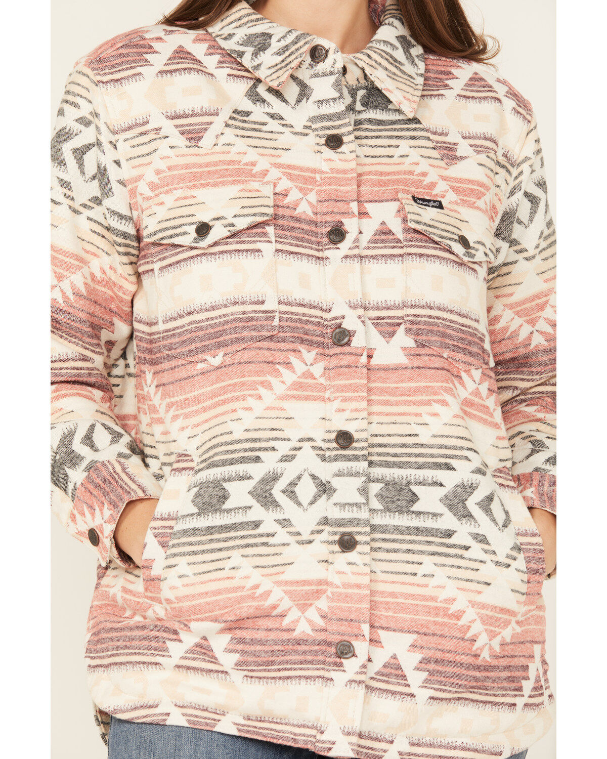 Wrangler Retro Women's Jacquard Southwestern Print Shacket
