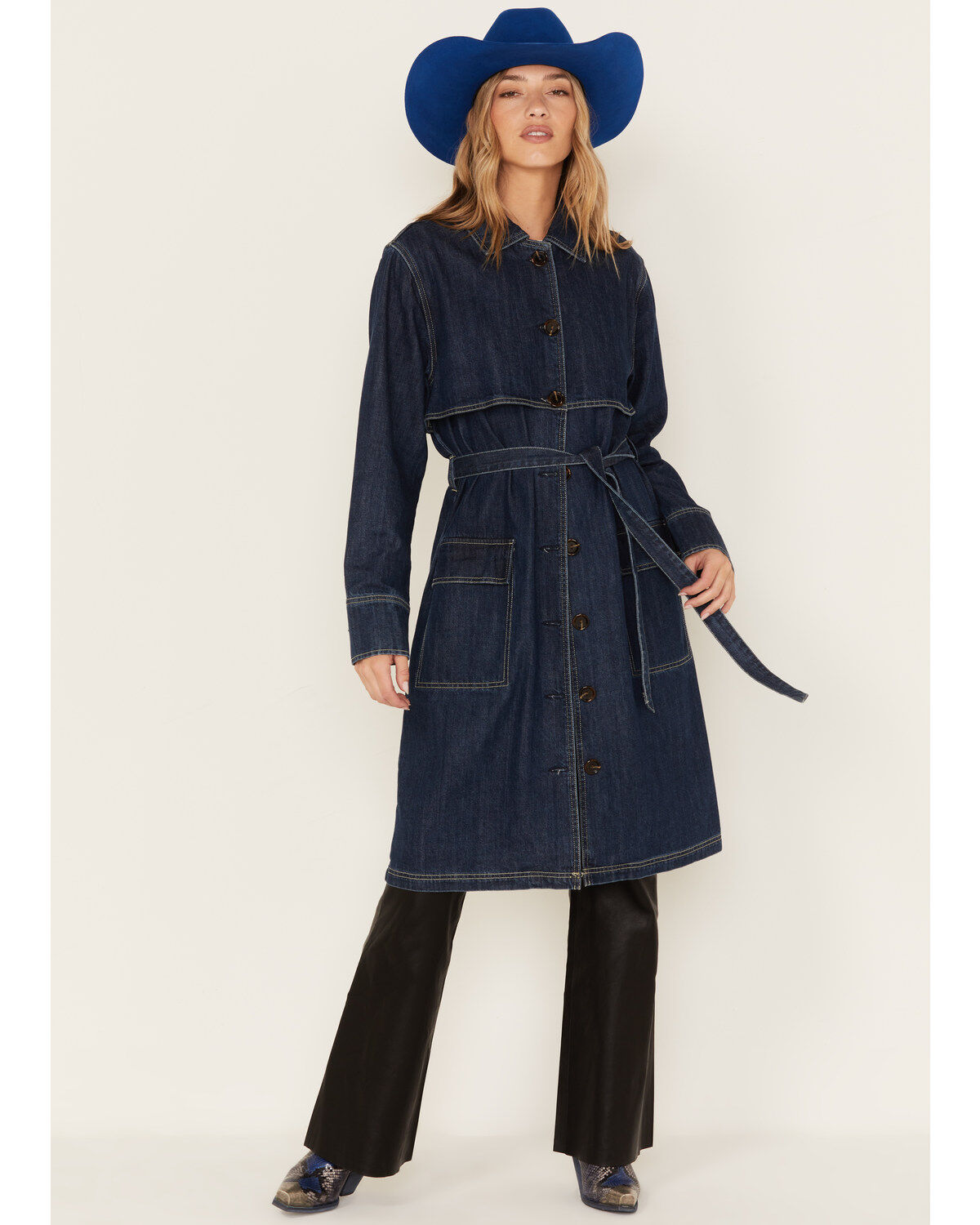 Unpublished Denim Women's Sukie Denim Duster Coat