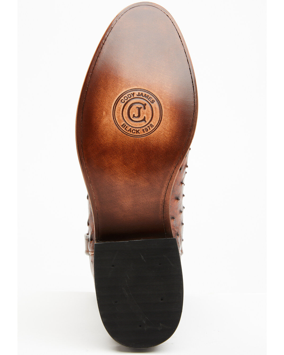 Cody James Black 1978® Men's Carmen Exotic Full-Quill Ostrich Roper Boots - Round Toe