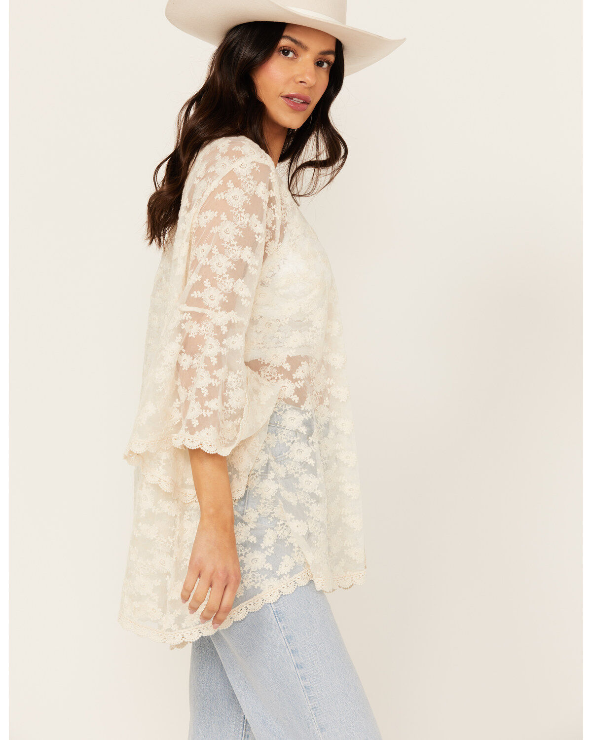 Cotton & Rye Women's Lace Kimono