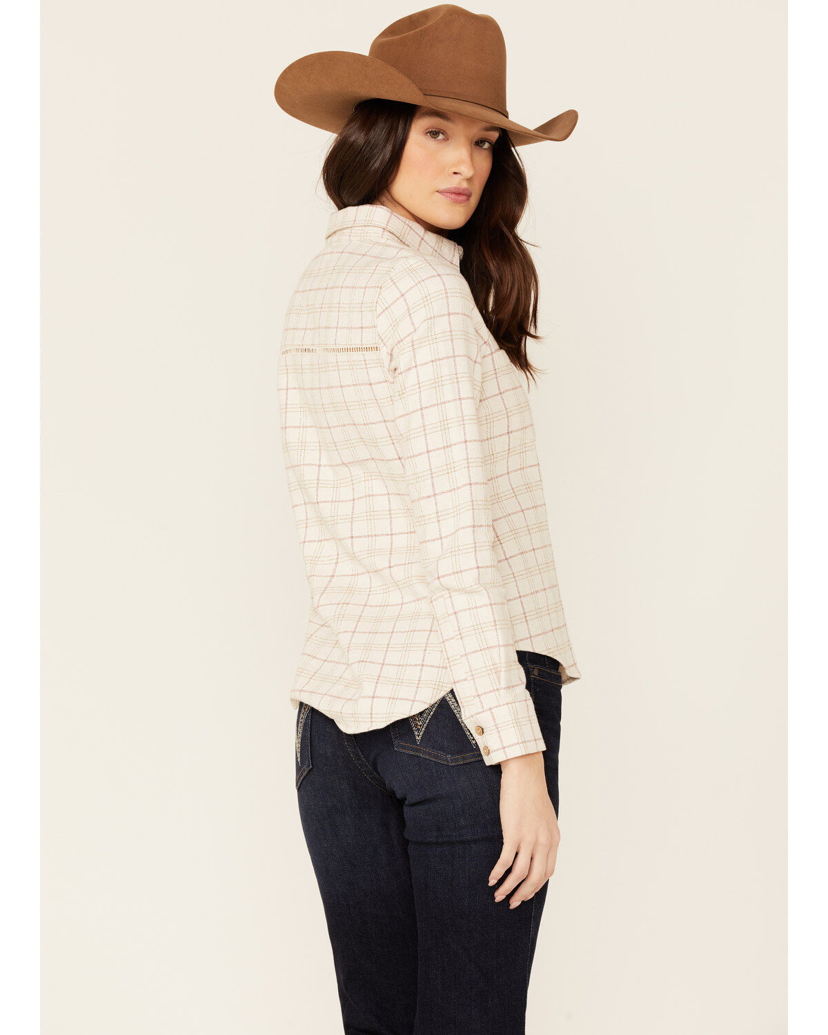 Shyanne Women's Plaid Print Long Sleeve Button-Down Shirt