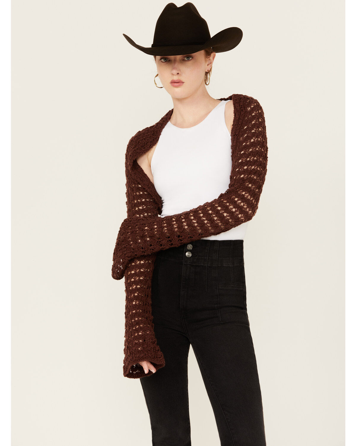 Beyond The Radar Women's Crochet Shrug