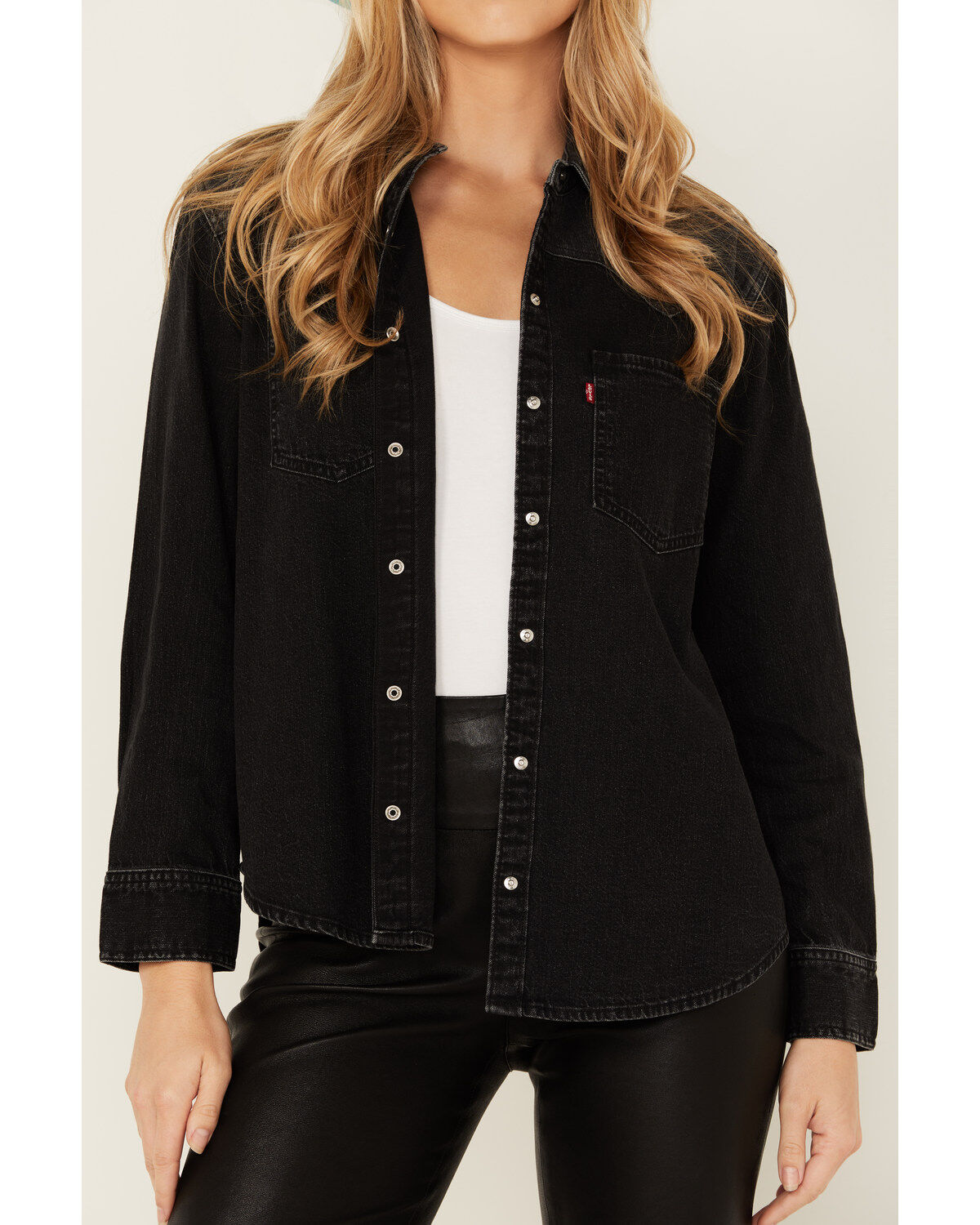 Levi's Women's Teodora Western Denim Studded Shirt